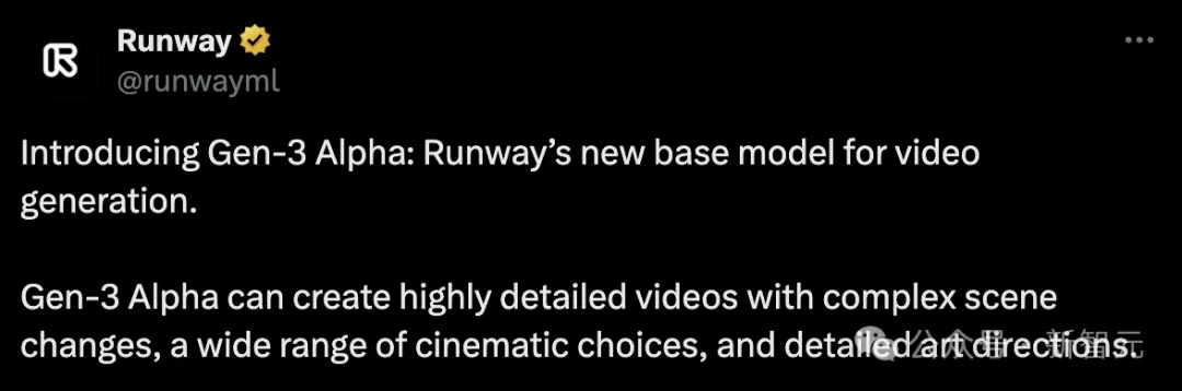 王者归来！AI视频巨头Runway深夜发布Gen-3，演示暴打Sora惊艳网友  第1张