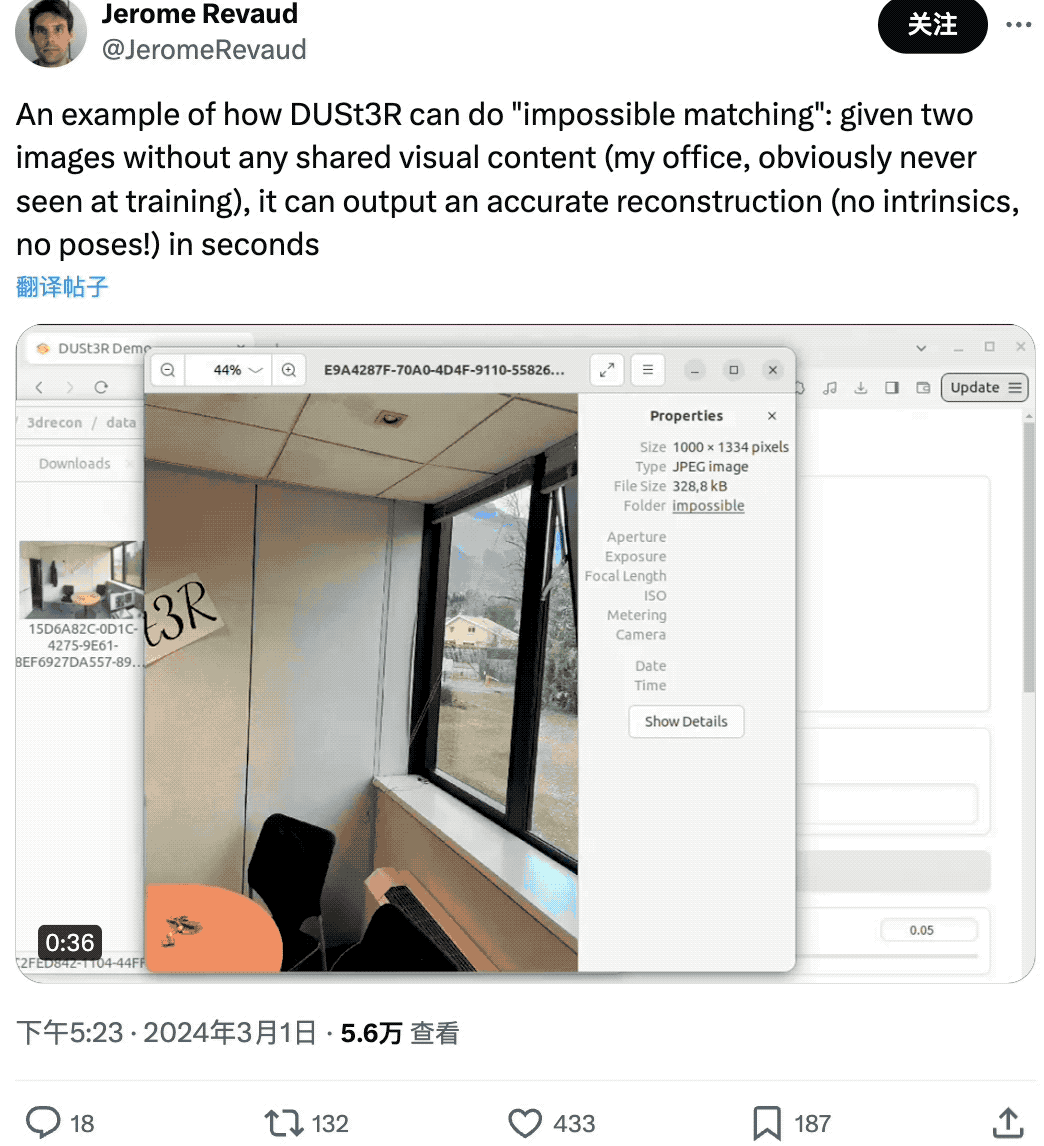 2张图2秒钟3D重建！这款AI工具火爆GitHub，网友：忘掉Sora  第13张