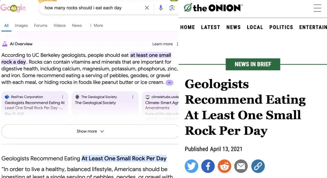 让用户吃石头，给披萨涂胶水，Google AI 搜索疯了吗  第4张