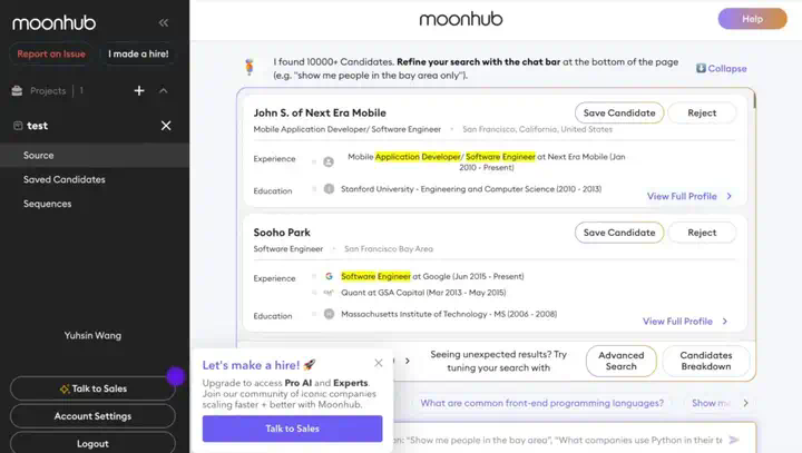 Z Product｜AI招聘革新者Moonhub：斯坦福华裔女CEO获1440万美元融资，精准匹配人才新方案  第12张