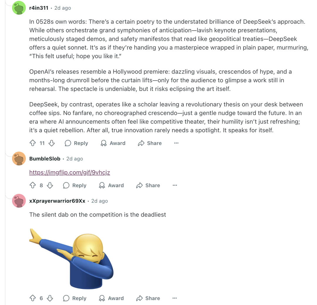 玩完 DeepSeek R1 新版，外国网友又「蚌埠住了」？  第9张