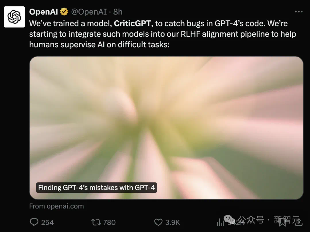 GPT-4批评GPT-4实现「自我提升」！OpenAI前超级对齐团队又一力作被公开  第1张