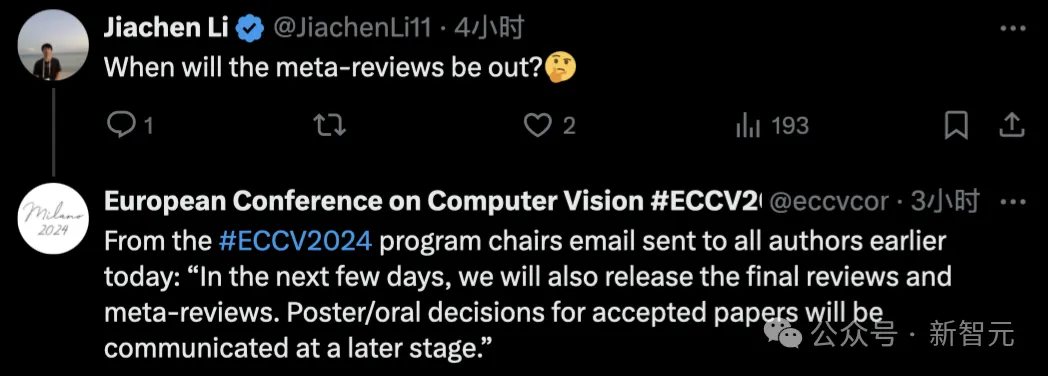 ECCV 2024揭榜，录用率或创新低！2395篇论文中选，网友晒出成绩单  第4张