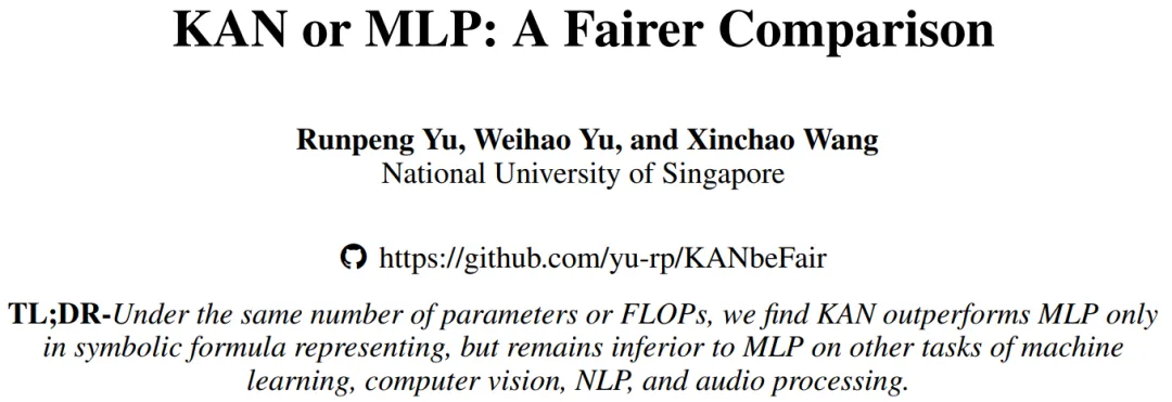 反转了？在一场新较量中，号称替代MLP的KAN只赢一局  第1张