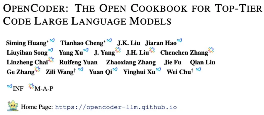 完全开源的代码大模型OpenCoder来了，跻身性能第一梯队  第1张