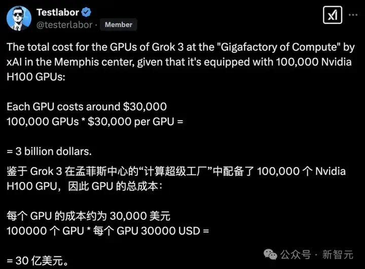 英伟达一夜回血！马斯克狂烧30亿GPU给老黄续命，10倍算力创Scaling Law神话  第4张