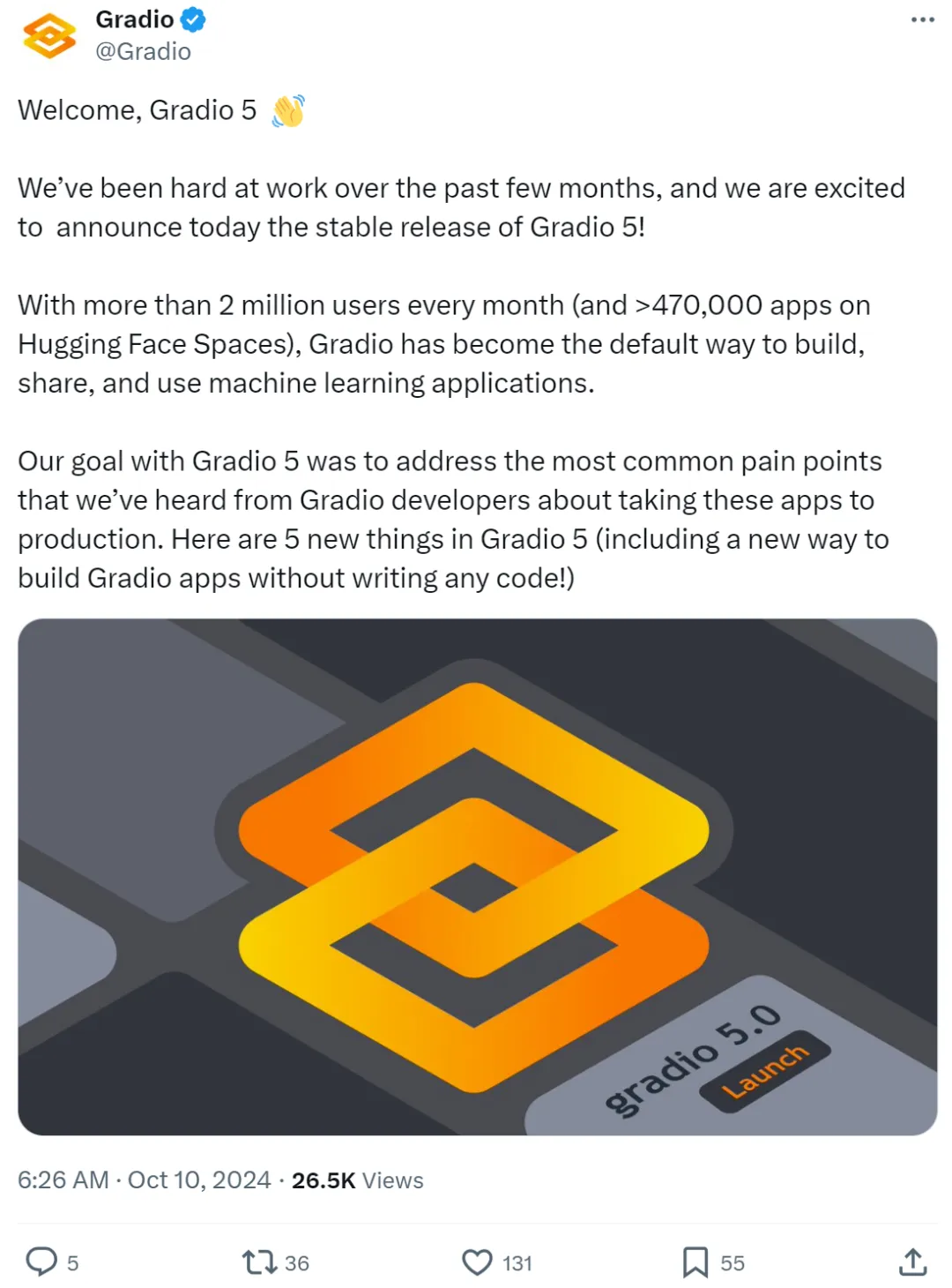 开源软件Gradio上新5大功能，几行Python代码，构建Web应用程序  第1张