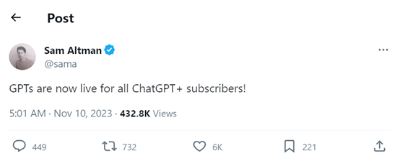 GPTs正式上线！全民自定义ChatGPT助手时代来啦  第1张