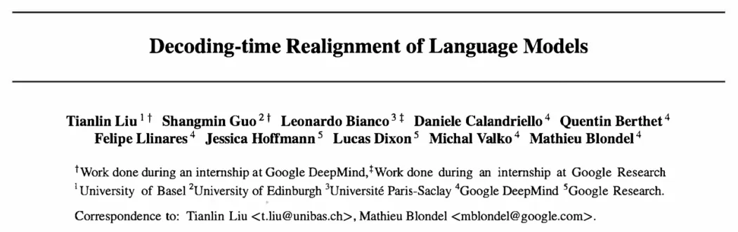 ICML 2024 Spotlight - 在解码中重新对齐，让语言模型更少幻觉、更符合人类偏好  第1张