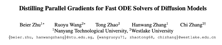 ICCV 2025 - EPD-Solver-西湖大学发布并行加速扩散采样算法  第1张