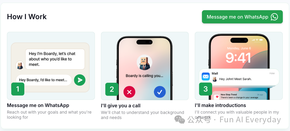 每天一个 FUN AI｜ Boardy ai：AI 用 AI 给自己找到了投资人  第5张