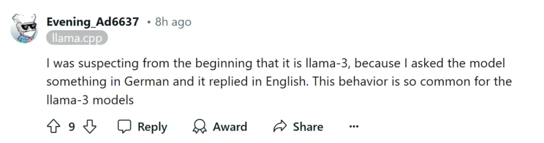 这就翻车了？Reflection 70B遭质疑基模为Llama 3，作者：重新训练  第6张