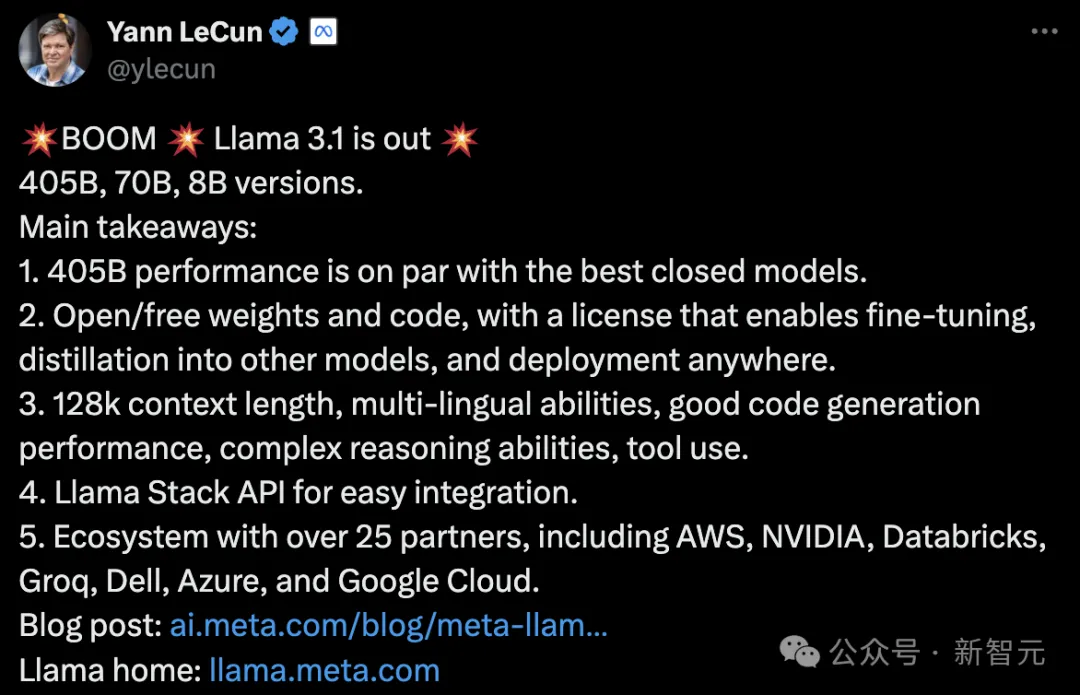 Llama 3.1横空出世！开源巨无霸首次击溃闭源，全民GPT-4时代来临  第3张