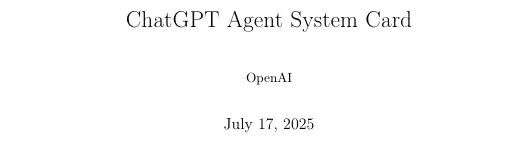 刚刚，OpenAI通用智能体ChatGPT Agent正式登场  第18张