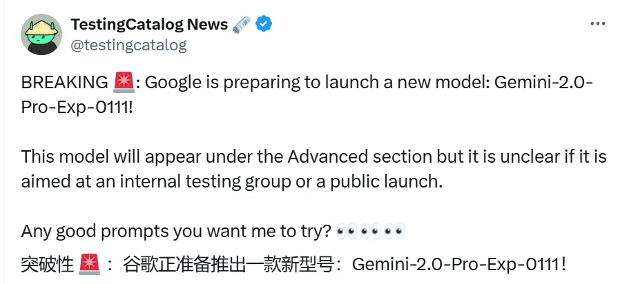 泄密！谷歌Gemini 2.0遭意外曝光！  第1张