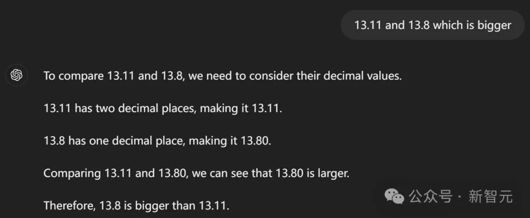 「13.11＞13.8」冲上热搜，一道题让人类AI集体降智？所有LLM致命缺点曝光  第7张