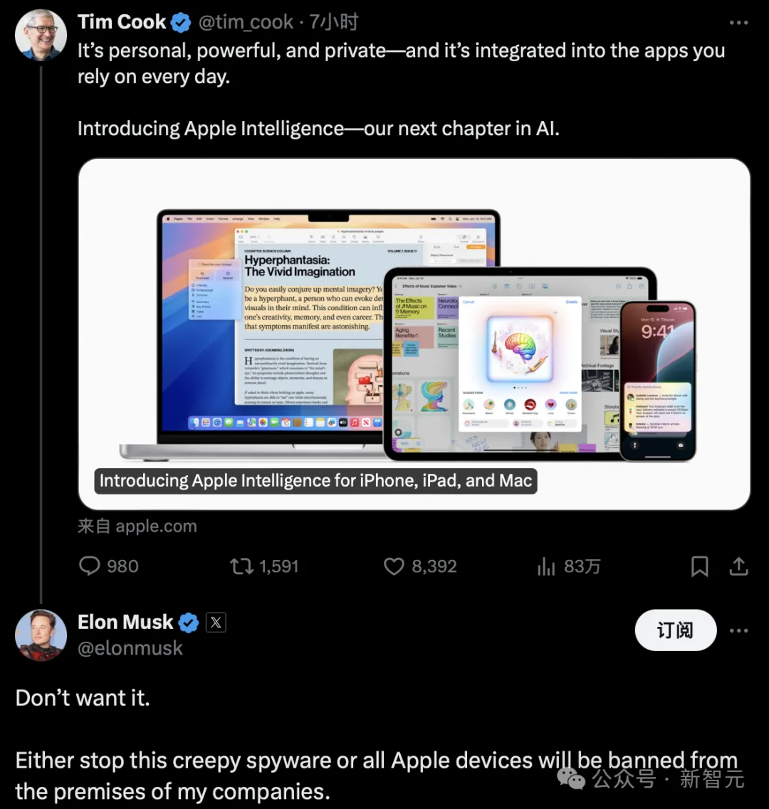 苹果AI爆炸全宇宙！一夜重塑iPhone，Siri全家桶史诗级更新，马斯克怒了  第48张