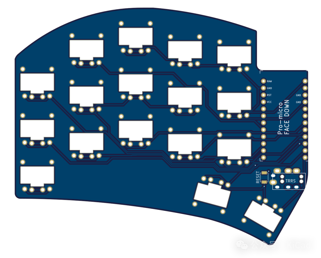 Made with KiCad（八十九）：一个很火的基于 promicro & nice!nano 的无线键盘项目  第11张