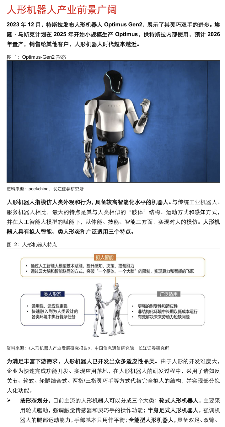 人形机器人涉及的化工材料  第2张
