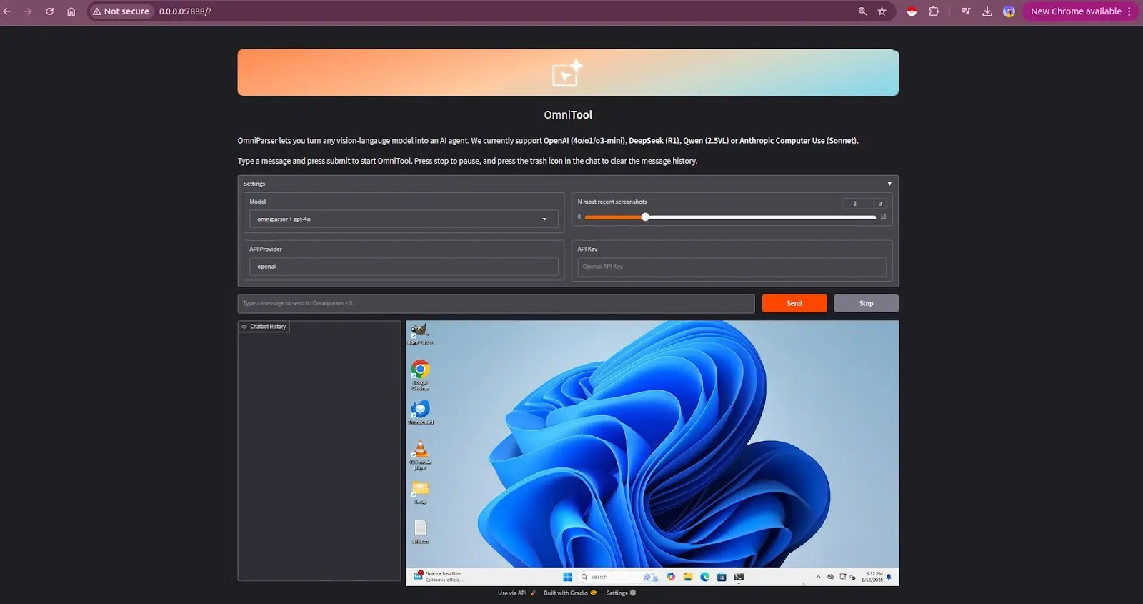 使用OmniParser V2和OmniTool为Windows 11构建本地视觉代理