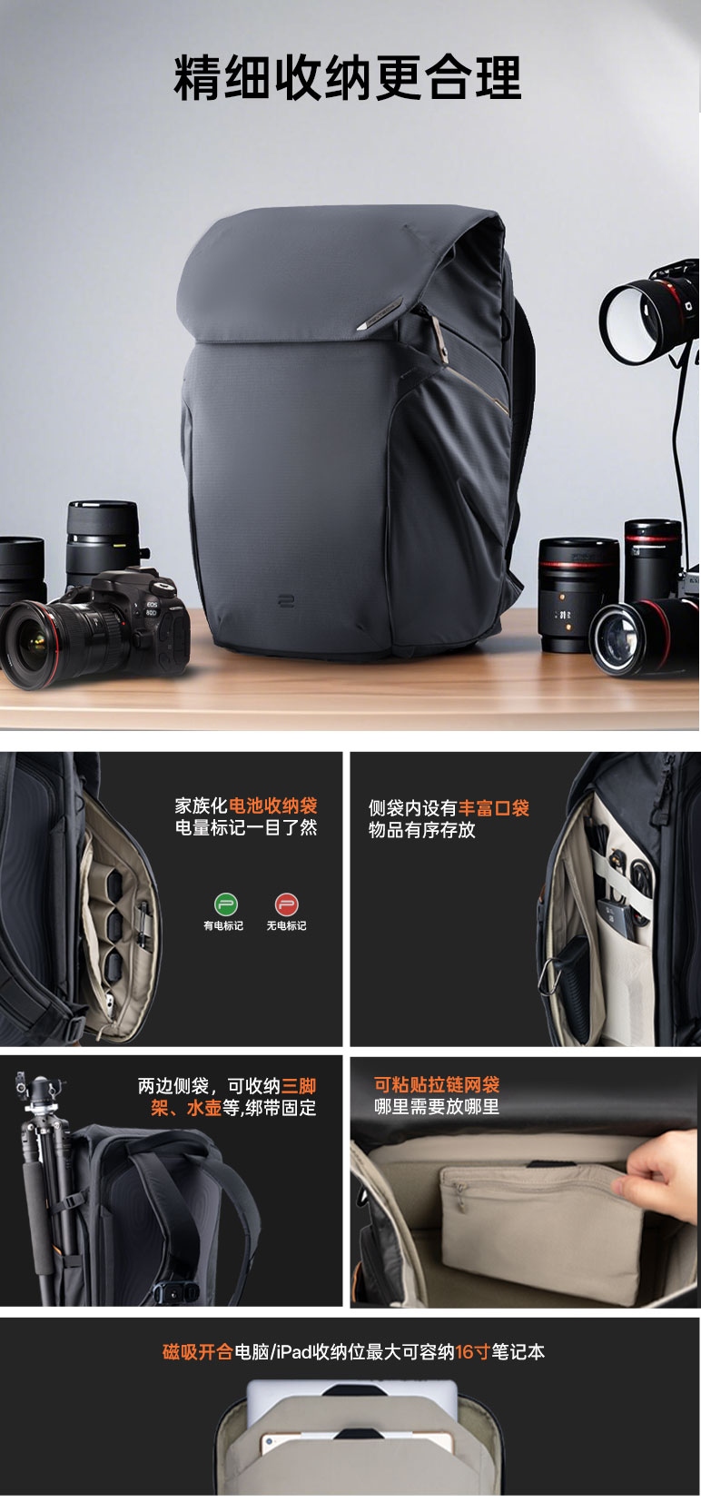PGYTECH 全新发布 OneGo系列新增摄影包  —— 都市化 更简约 第12张