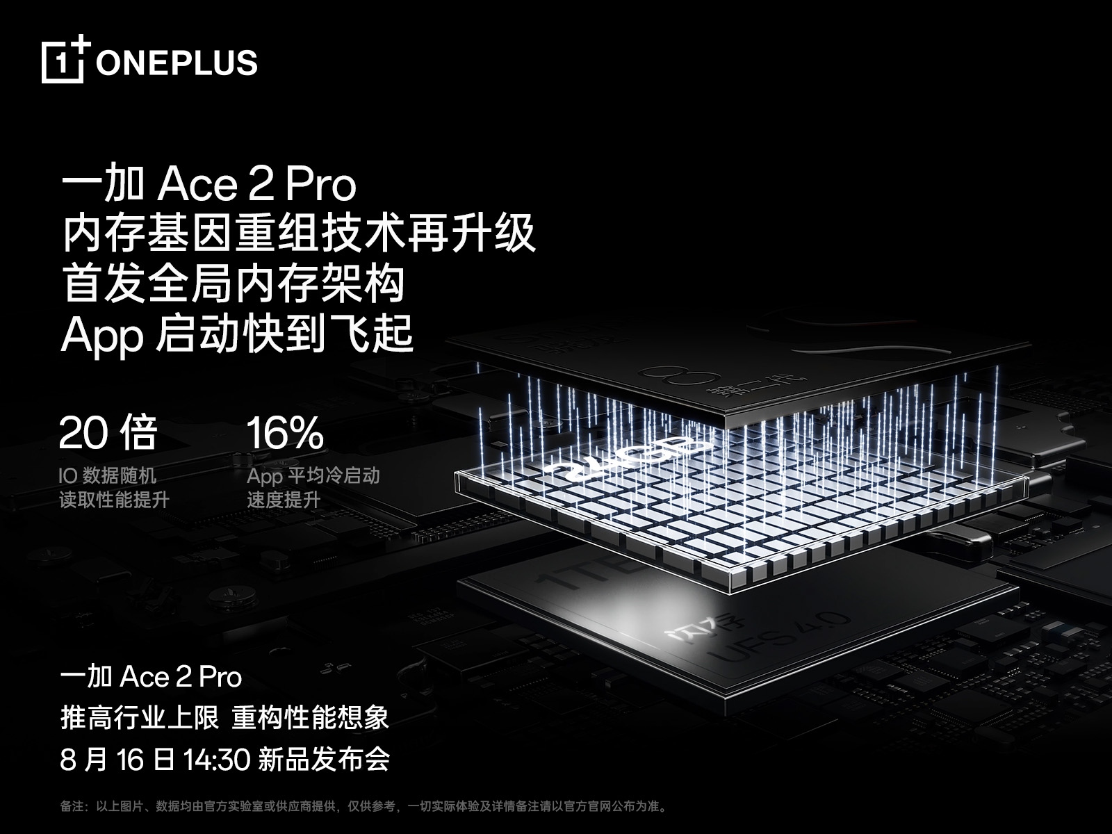 一加 Ace 2 Pro 定档 8 月 16 日 全球首发 24GB 超级内存  第2张